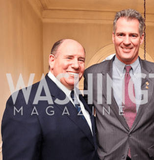 Senator Scott Brown poses for a picture with lobbyist Wayne Berman. Berman lobbied to weaken the STOCK Act, Brown's signature accomplishment in Congress. The STOCK Act does little to reform corruption in Congress.
