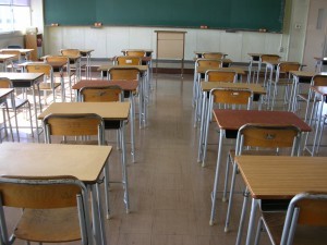 empty classroom