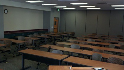 empty classroom