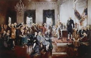 The drafting of the Constitution. The House of Representatives was designed to be a voice of the people. 